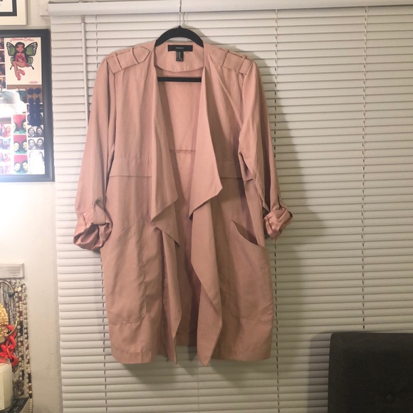 Forever 21 Jackets & Blazers - Dusty Rose Forever 21 Draped Jacket